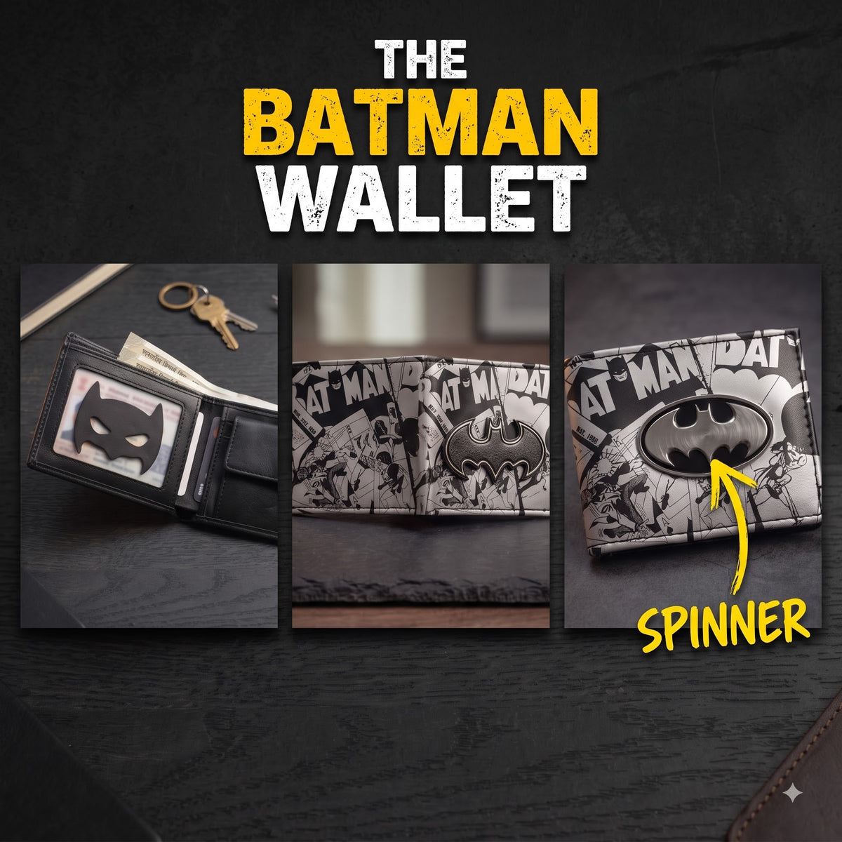The Batman Spinner Wallet🦇 - ZIORO